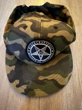 Black Craft Cult "BELIEVE IN YOURSELF" snapback hat- Woodland Camo